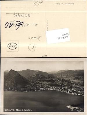 Seller image for 36442,Lugano Monte San Salvatore Fliegeraufnahme Kt Tessin for sale by Versandhandel Lehenbauer