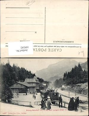 Seller image for 109242,Brnig Bahnhof m. d. Lungern-Gibel Eisenbahn Kanton Bern for sale by Versandhandel Lehenbauer