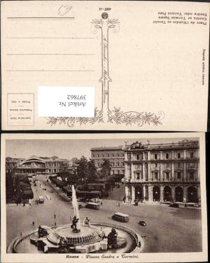 Bild des Verkufers fr 397862,Lazio Roma Rom Piazza Esedra o Termini Platz Brunnen zum Verkauf von Versandhandel Lehenbauer