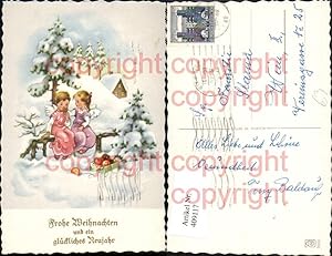 Seller image for 409117,Knstler AK Weihnachten Engeln pfel Geschenk for sale by Versandhandel Lehenbauer