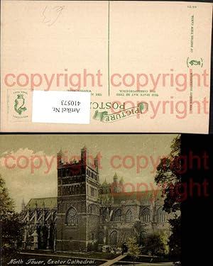 Bild des Verkufers fr 410573,England Exeter Cathedral North Tower Kirche Turm zum Verkauf von Versandhandel Lehenbauer