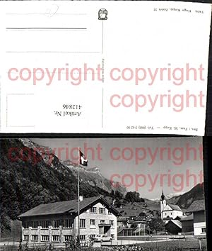 Bild des Verkufers fr 412846,Muotathal Ferienlager Bergheimat Kirche Bergkulisse Kt Schwyz zum Verkauf von Versandhandel Lehenbauer