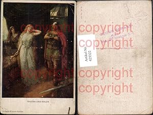 Seller image for 425322,Knstler Ak Ferd. Leeke Tristan u. Isolde Richard Wagner Zyklus Germanenkult pub M. Munk 984 for sale by Versandhandel Lehenbauer