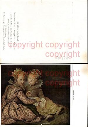 Bild des Verkufers fr 425573,Knstler Ak Cornelis de Vos Die Tchter d. Knstlers Barock zum Verkauf von Versandhandel Lehenbauer