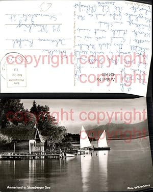 Bild des Verkufers fr 424980,Starnberger See Ammerland Segelboote zum Verkauf von Versandhandel Lehenbauer