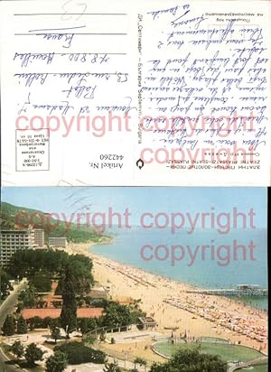 Bild des Verkufers fr 442260,Bulgaria Warna Slatni pjasazi Strand Pool zum Verkauf von Versandhandel Lehenbauer