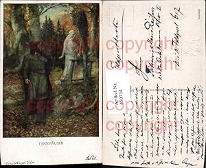 Bild des Verkufers fr 450734,M. Munk Vienne 984 Knstlerkarte Richard Wagner Tannhuser Wegkreuz zum Verkauf von Versandhandel Lehenbauer