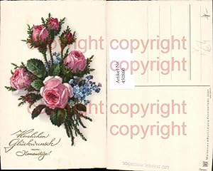 Bild des Verkufers fr 450860,Meissner & Buch 3065 Knstlerkarte Namenstag Blumen Rosen zum Verkauf von Versandhandel Lehenbauer