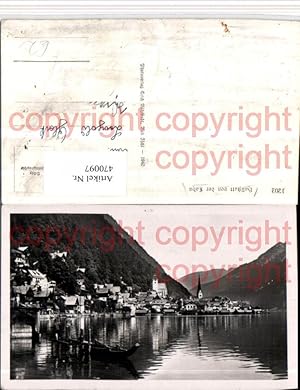 Bild des Verkufers fr 470097,Hallstatt Totale von d. Lahn Zille Boot Fischer zum Verkauf von Versandhandel Lehenbauer