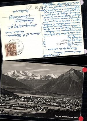 Bild des Verkufers fr 92683,Thun Totale mit Blmlialp und Niesen Kt Bern zum Verkauf von Versandhandel Lehenbauer