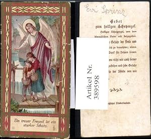 Seller image for 389598,Andachtsbild Heiligenbildchen Schutzengel Engel Kinder for sale by Versandhandel Lehenbauer
