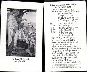 Seller image for 389691,Andachtsbild Heiligenbildchen Heiliger Schutzengel for sale by Versandhandel Lehenbauer