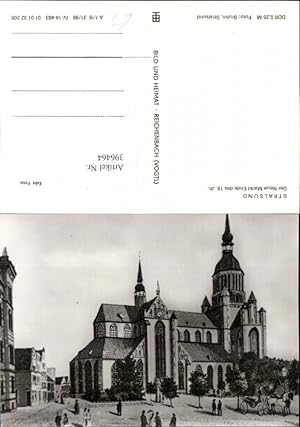 Seller image for 396464,Knstler AK Stralsund Neue Markt Kirche 19. Jahrhundert for sale by Versandhandel Lehenbauer