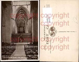 Bild des Verkufers fr 401553,England York Minster Choir Screen and Organ Kirche Innenansicht zum Verkauf von Versandhandel Lehenbauer