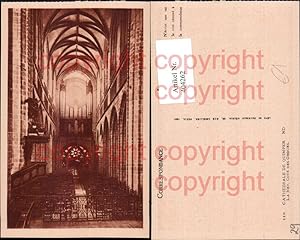 Bild des Verkufers fr 404262,Bretagne Finistere Quimper Cathedrale La Nef Kirche Innenansicht Orgel zum Verkauf von Versandhandel Lehenbauer