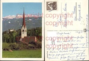 Bild des Verkufers fr 413923,Innsbruck Amras Kirche Bergkulisse pub SOS-Kinderdorf zum Verkauf von Versandhandel Lehenbauer