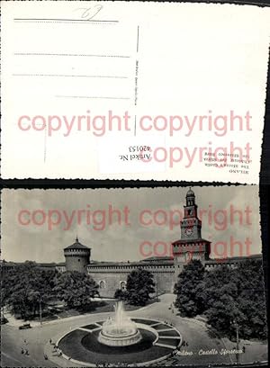 Immagine del venditore per 420153,Lombardia Milano Mailand Castello Sforzesco Burg Brunnen venduto da Versandhandel Lehenbauer