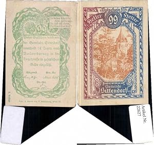 Imagen del vendedor de 22627,Notgeld Sittendorf 99 Heller 2. Auflage a la venta por Versandhandel Lehenbauer