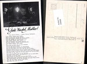 Bild des Verkufers fr 108800,Liedkarte Wehrmacht Soldaten Gute Nacht Mutter zum Verkauf von Versandhandel Lehenbauer