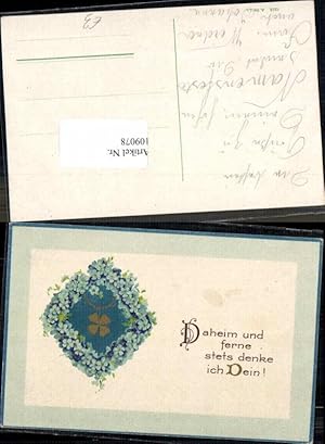Image du vendeur pour 109078,Litho Klee Kleeblatt Veilchen Blumen mis en vente par Versandhandel Lehenbauer