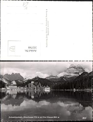 Image du vendeur pour 353748,Veneto Belluno Misurinasee See m. Drei Zinnen Bergkulisse mis en vente par Versandhandel Lehenbauer