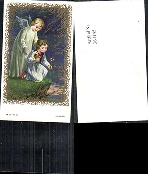 Bild des Verkufers fr 363145,Andachtsbild Heiligenbildchen Engel m. Mdchen a. Abgrund Schutzengel zum Verkauf von Versandhandel Lehenbauer