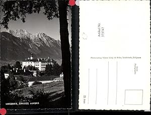 Bild des Verkufers fr 373747,Innsbruck Schloss Amras Ambras Bergkulisse zum Verkauf von Versandhandel Lehenbauer