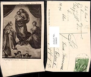 Bild des Verkufers fr 380060,Knstler Ak Raffael Sixtinische Madonna Engel Religion zum Verkauf von Versandhandel Lehenbauer