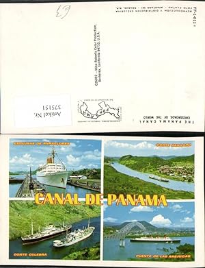 Seller image for 375151,Panama Canal Panamakanal Corte Gaillard Puente las Americas Esclusas de Mirafores for sale by Versandhandel Lehenbauer