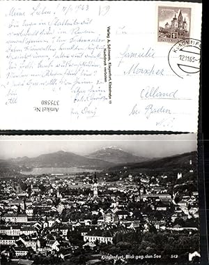 Image du vendeur pour 375580,Klagenfurt Totale geg. See Bergkulisse mis en vente par Versandhandel Lehenbauer