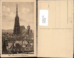 Bild des Verkufers fr 382968,Wien Innere Stadt Panorama m. Stefanskirche Stephansdom zum Verkauf von Versandhandel Lehenbauer