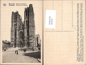 Bild des Verkufers fr 381879,Kirche Bruxelles Brssel Eglise Ste-Gudule Church of St Gudule zum Verkauf von Versandhandel Lehenbauer