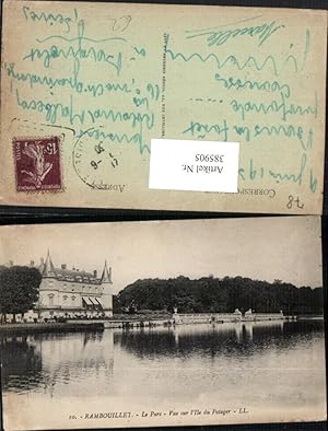 Image du vendeur pour 385905,Ile-de-France Yvelines Rambouillet Le Parc Vue sur l'Ile du Potager Schloss mis en vente par Versandhandel Lehenbauer