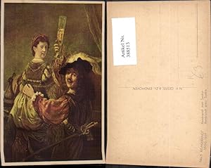 Bild des Verkufers fr 388513,Knstler Ak Rembrandt avec Saskia Kunst Wissenschaft zum Verkauf von Versandhandel Lehenbauer
