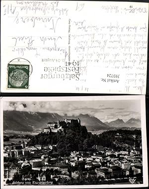 Bild des Verkufers fr 393724,Salzburg Teilansicht m. Festung vom Kapuzinerberg Bergkulisse pub Cosy zum Verkauf von Versandhandel Lehenbauer