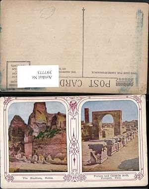 Seller image for 397773,Lazio Roma Rom Stadium Pompeii Pompeji Forum Caleklia Arch Mehrbildkarte for sale by Versandhandel Lehenbauer