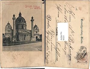 85221,Wien 4 Wieden Carlskirche karlskirche 1899