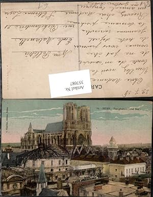 Bild des Verkufers fr 357087,Champagne-Ardenne Marne Reims Vue generale Teilansicht Kirche zum Verkauf von Versandhandel Lehenbauer