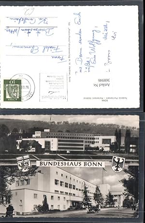 Bild des Verkufers fr 368946,Bonn am Rhein Bundeshaus Gebude VW-Kfer Mehrbildkarte zum Verkauf von Versandhandel Lehenbauer