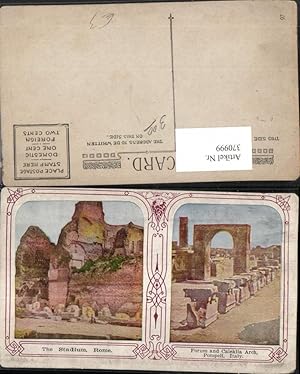 Image du vendeur pour 370999,Knstler AK Campania Napoli Pompeji Pompei Forum Caleklia Arch Rom Stadium Mehrbildkarte mis en vente par Versandhandel Lehenbauer