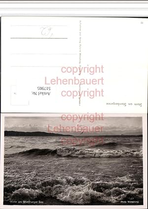 Bild des Verkufers fr 517905,Starnberg Starnberger See Sturm am See pub Wrsching zum Verkauf von Versandhandel Lehenbauer