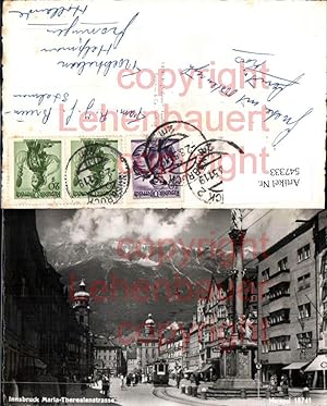 Bild des Verkufers fr 547333,Innsbruck Maria Theresienstrasse Ritterrstung Rstung Ritter zum Verkauf von Versandhandel Lehenbauer