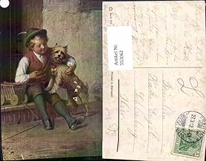 Bild des Verkufers fr 553062,Knstler AK Hund Kind Tiere Stp. Freiburg im Breisgau zum Verkauf von Versandhandel Lehenbauer