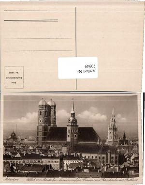Bild des Verkufers fr 70949,Mnchen Peterskirche Rathaus v. Museum zum Verkauf von Versandhandel Lehenbauer