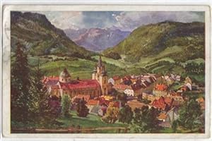 Bild des Verkufers fr Alpenlndische Kunst AK Mariazell Panorama 1924 zum Verkauf von Versandhandel Lehenbauer