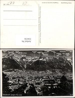 Bild des Verkufers fr 334156,Innsbruck Totale geg. Norden Bergkulisse zum Verkauf von Versandhandel Lehenbauer