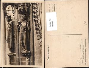 Bild des Verkufers fr 348933,Champagne-Ardenne Marne Reims Cathedrale Transept Sud Statue Symbolisant zum Verkauf von Versandhandel Lehenbauer