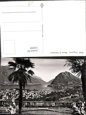 Seller image for 350908,Lugano Totale m. Monte San Salvatore Bergkulisse Kt Tessin for sale by Versandhandel Lehenbauer