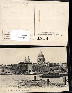 Bild des Verkufers fr 351429,London St. Pauls Cathedral from River Kirche Boote zum Verkauf von Versandhandel Lehenbauer