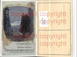 Bild des Verkufers fr 489416,Knstler AK O. Elsner Liedkarte Schubert Wanderers Nachtlied zum Verkauf von Versandhandel Lehenbauer